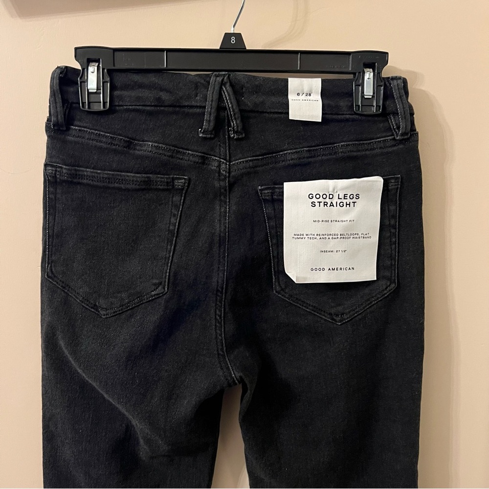 NWT Good American Good Legs Straight Jeans - Picture 7 of 10